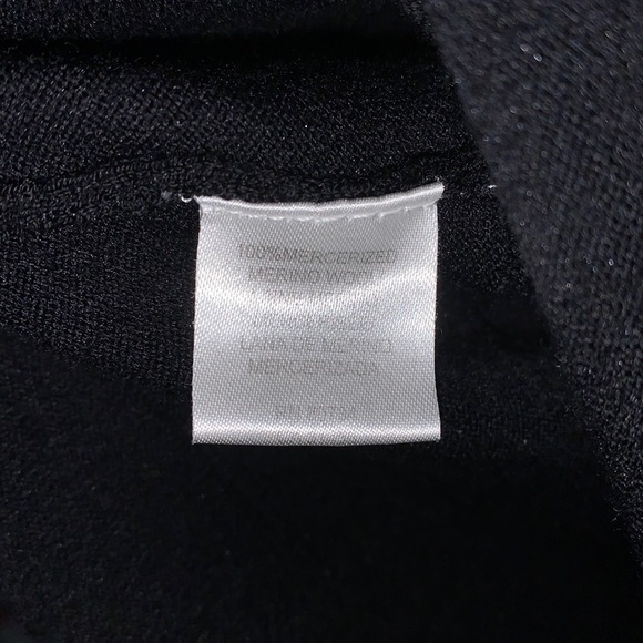 BCBGMaxAzria Black Wool Dress with Ribbed Detail - Picture 4 of 7